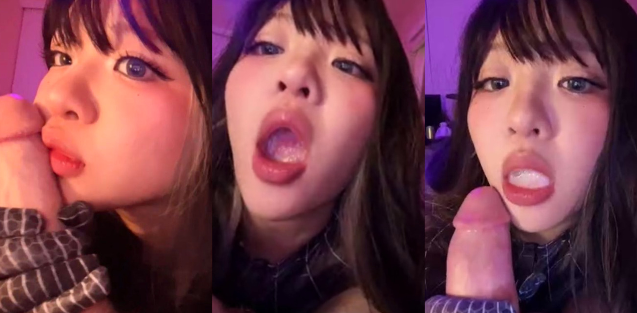 性感黑蜘蛛女 口交超大肉棒 温软唇瓣裹紧肉棒来回吮吸 射出的白浆在口腔里回荡 最后全部吞下！