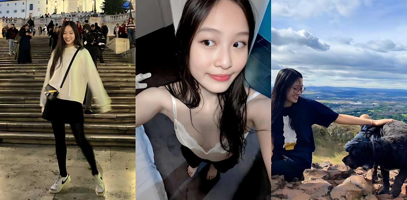 清纯可爱英国留学生，一出国秒变洋人母狗精盆，性爱视频曝光，被大屌插的语无伦次，内射整管精液小穴塞不下直接流出大部分！
