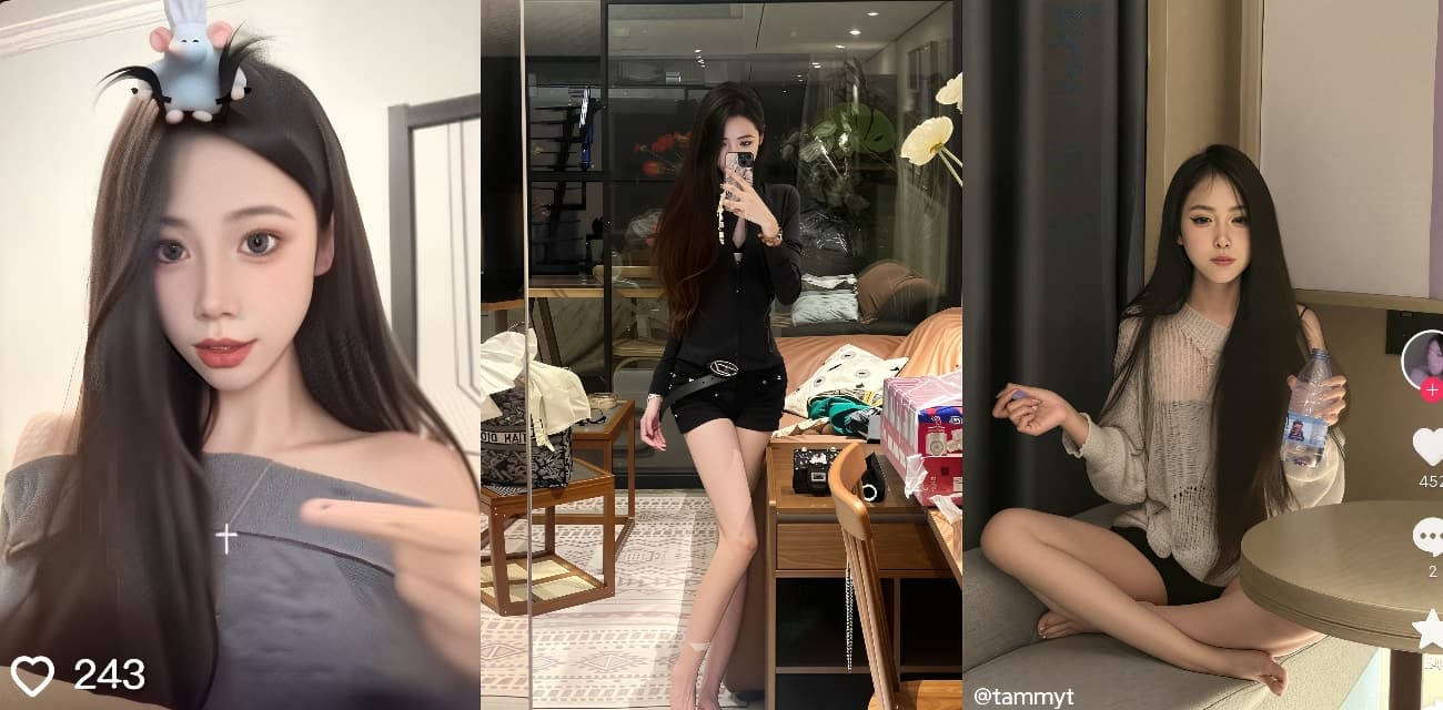 抖音御姐网红 tammyt 天津大学女大学生现改名为ongtt，早期被金主调教视频曝光，脖套狗链口含金主大屌，反差婊人设崩塌！