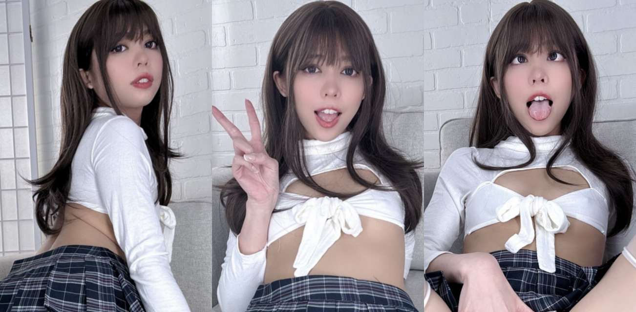 onlyfans极品福利姬 Kittyxkum 穿着白丝学生jk裙 舔自己的脚 抠逼自慰白浆四溢！