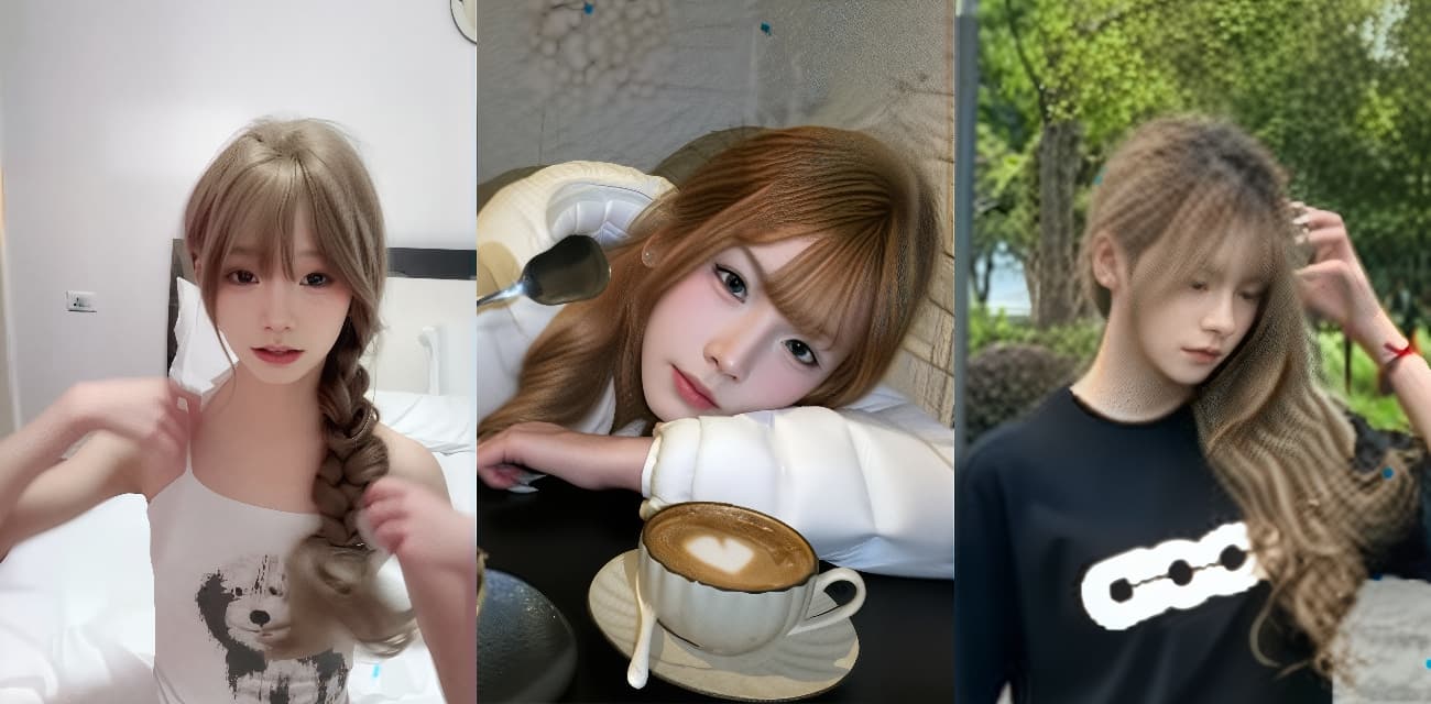 18岁极品娇嫩尤物 茉莉璐亚 白虎粉嫩太诱人 口交后入双飞加女上位 直播被两人猛干曝光！
