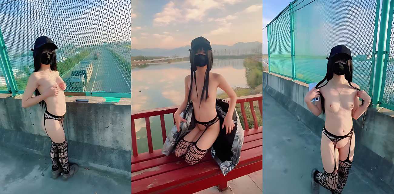 西萌工作室女神户外露出 白虎柚柚 蓝天白云下大马路上大胆露出，真是野到不行的骚婊子