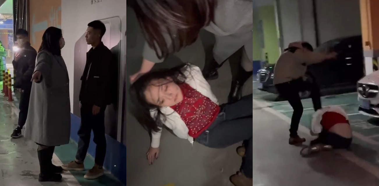 捉奸现场！潍坊万达地下车库捉奸 看这个关系真的是把CPU都干冒烟了！