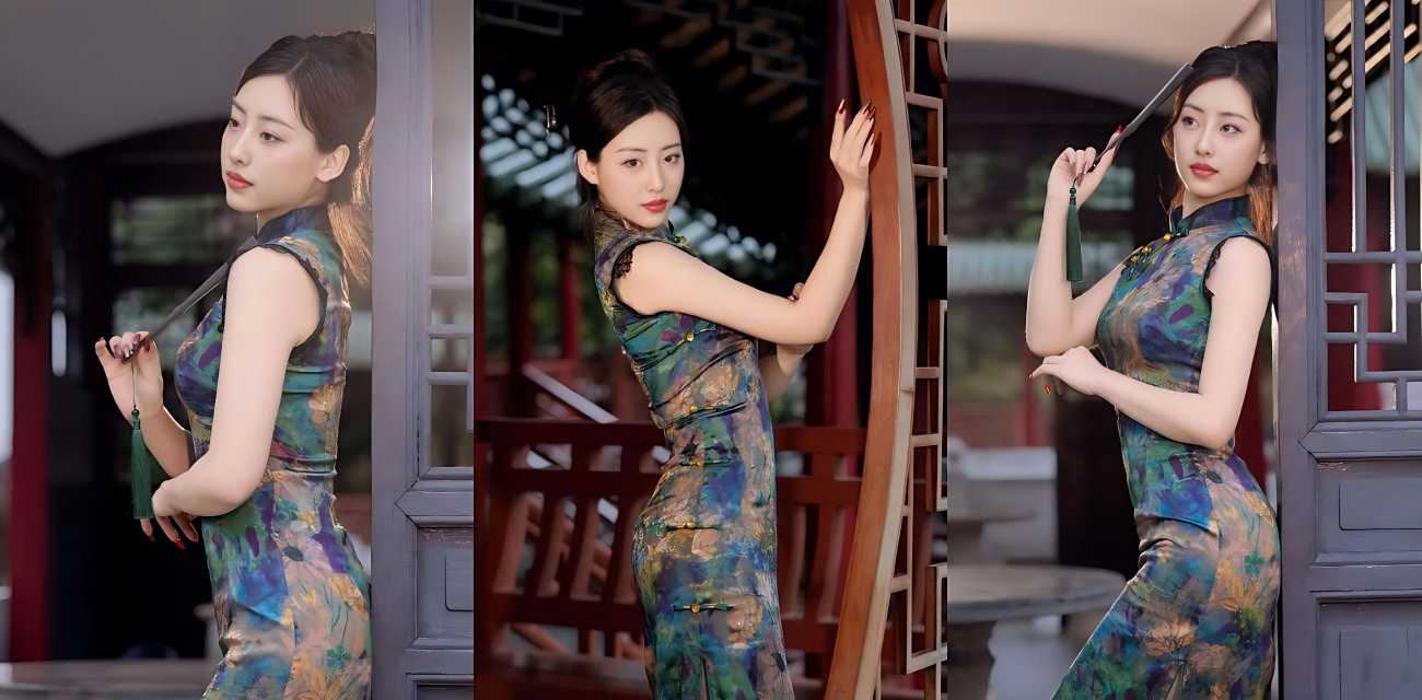 真实乱伦，身穿旗袍打扮成民国贵妇的大嫂，被我三言两语挑逗脱下她的伪装，里面竟然是深蓝魅惑胸罩，大奶子呼之欲出，淫水比尿多！潮喷震撼！