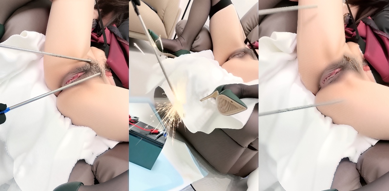 猎奇重口 24V电击不够爽 淫贱母狗狂求220V直电烂逼 高潮抽搐 电到求饶全过程！
