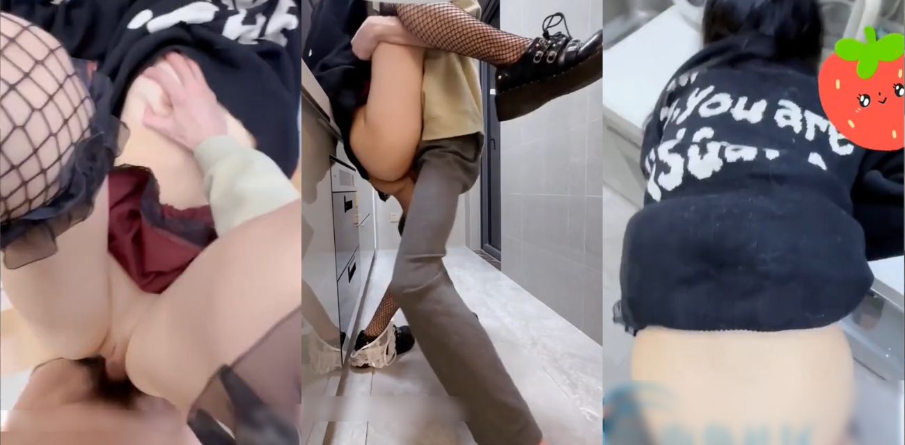 真实兄妹乱伦！妹妹在厨房和我爸打电话 趁机扯掉内裤 按在餐桌上狂操不敢出声！