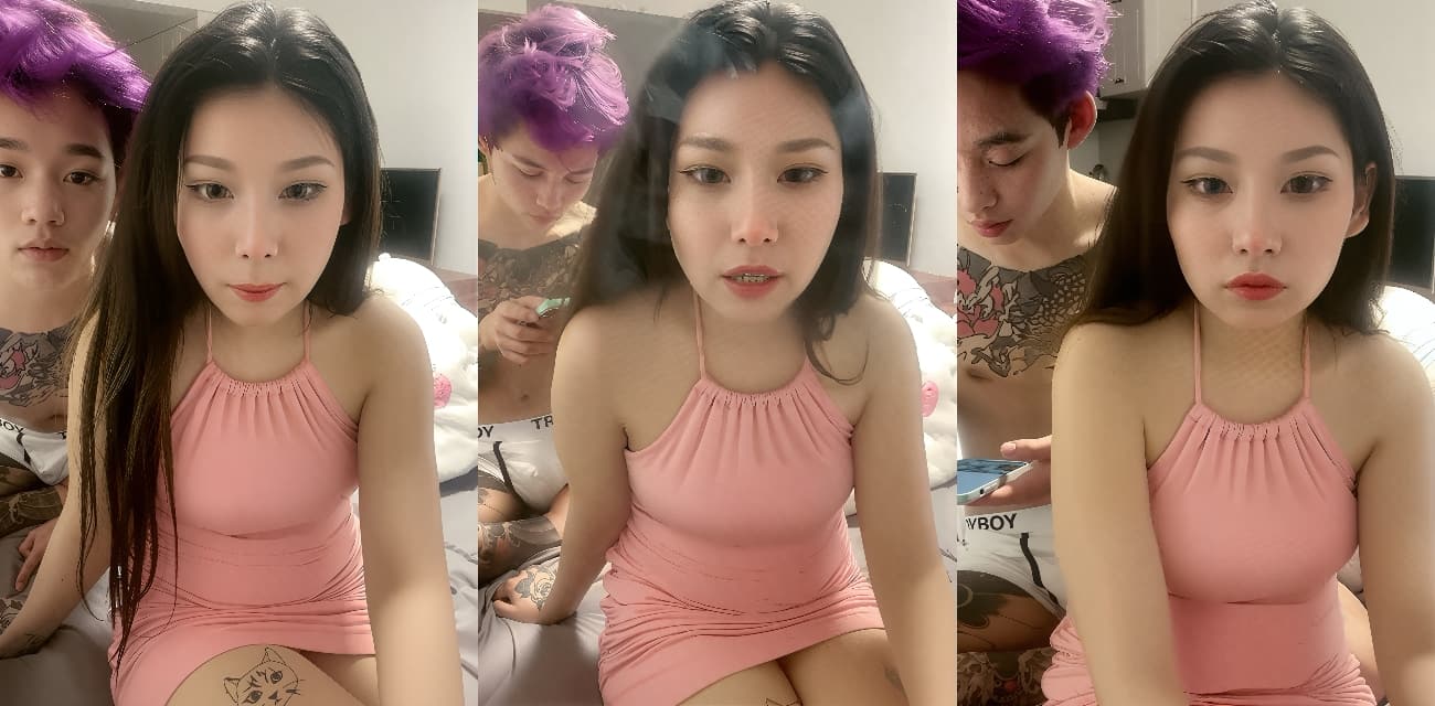 玫瑰纹身精神小妹 被紫毛花臂精神小伙狂操 传教士后入激情啪啪 小穴超大适合小屌早泄男！