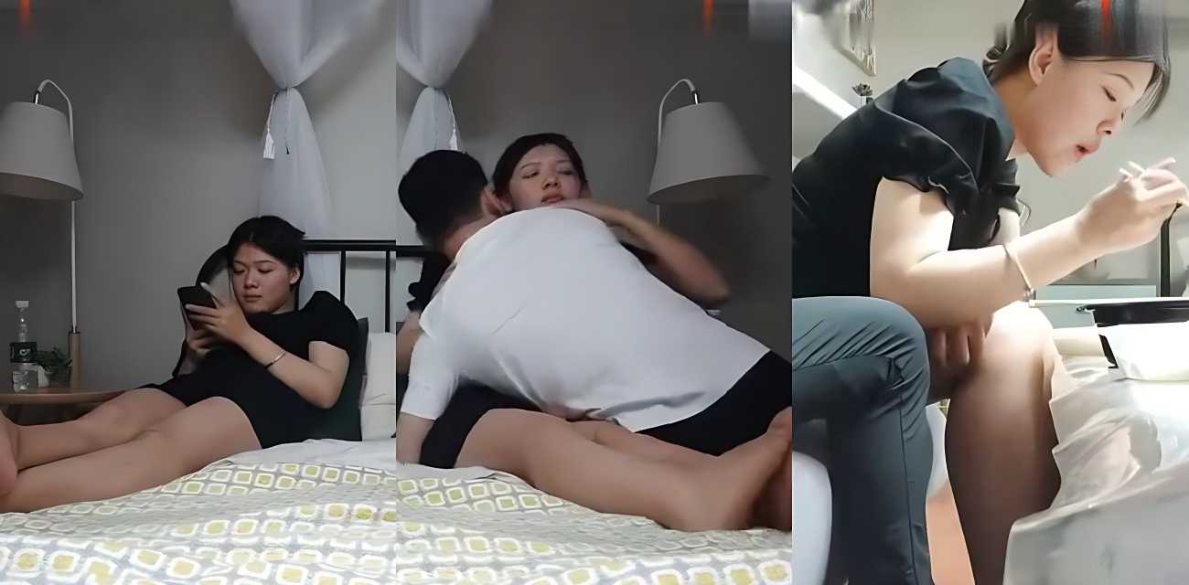 中国黄金珠宝销售员妹子和姐夫乱伦，姐姐出差前脚刚走，后脚妹妹和老公就在床上了，偷情出轨视频遭曝光！