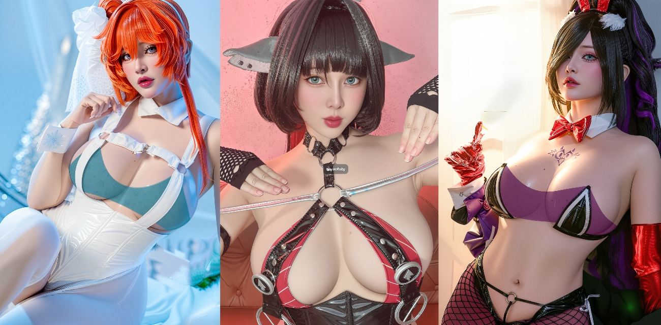 台湾巨乳女神 TinyAsa COS妮姬 丰满G杯胸部撑爆妮姬战服 极致私密秀把反差推到极致！