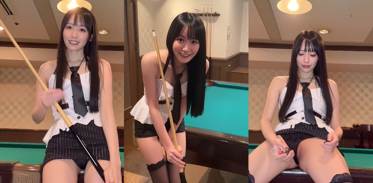 日本红灯区花魁yuahentai 外网最新视频流出，化身甜美台球厅助教，自慰扣嫩逼，上位骑乘客户桌上榨精内射！