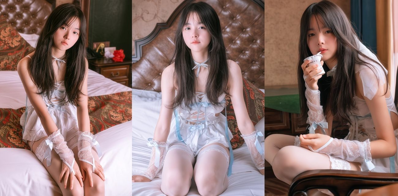 素人渔夫私拍神作 林书辞 天使小仙女白丝自摸遭咸猪手 好羡慕摄影师！