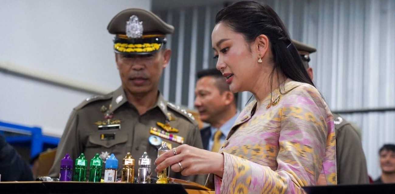 泰国资讯：警方查获了价值超过1亿泰铢的电子烟液体和配件！