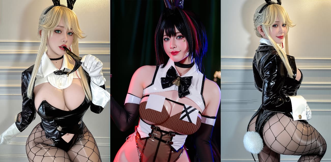 越南极品COSER【TinyAsa】Cosplay NIKKE 桃乐丝 DORO 大奶精油肥臀 骚穴诱惑