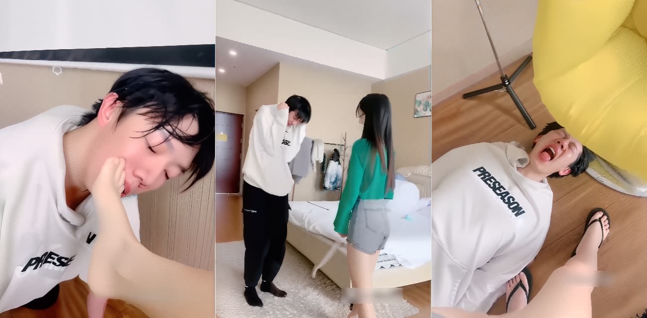 清纯校花女大 子衿 调教高个子研究生男同学视频流出，女王玉足深喉，皮鞭打屁股好反差！对白精彩