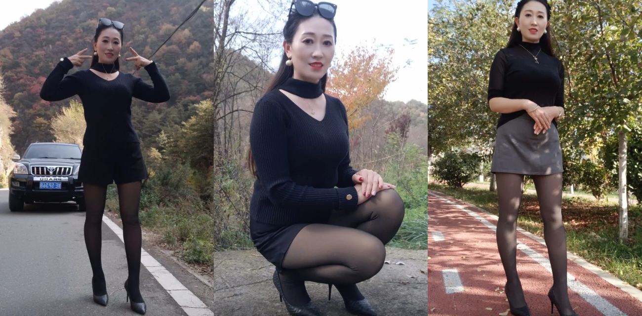 海角乱伦！和婶婶去山里打野炮 婶婶半跪地下极其享受的吃鸡吧 挑战各种角度爆操婶子骚穴！