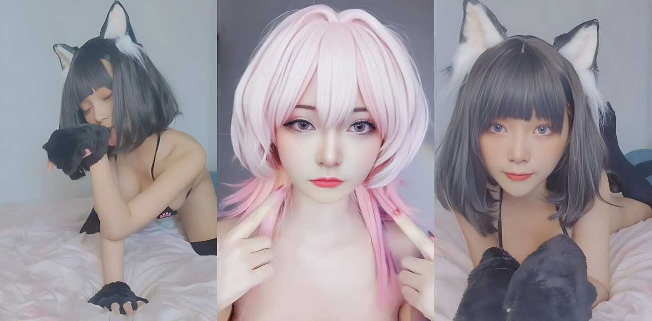 onlyfans神颜cos清纯女神 孙亚美 Yamisung 打扮成小野猫，白虎嫩逼 口交水晶巴雷特，骑乘自慰，呻吟浪荡 巨乳蜜穴极度诱人