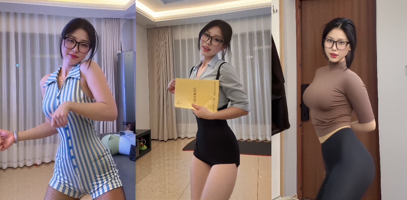 抖音网红御姐 反差眼镜娘李奎 秘语空间系列新作 订制福利视频合集曝光 各种性感内衣骚舞 视角很绝！