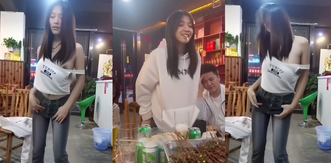 贵州凯里烧烤店大瓜 女大学生聚餐醉酒失控掀衣露胸狂扭热舞 事后遭同伴捡尸酒店开房摆玩下体炫耀 清晰露脸视频流出！