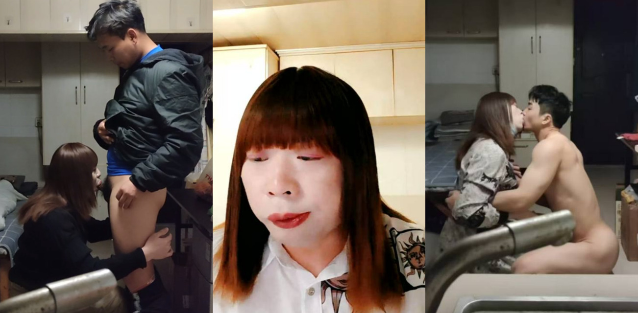 伪娘阿红色诱猛男第一期 出租屋内狂野缠绵 阿红深喉直男巨根 被猛操到高潮连连