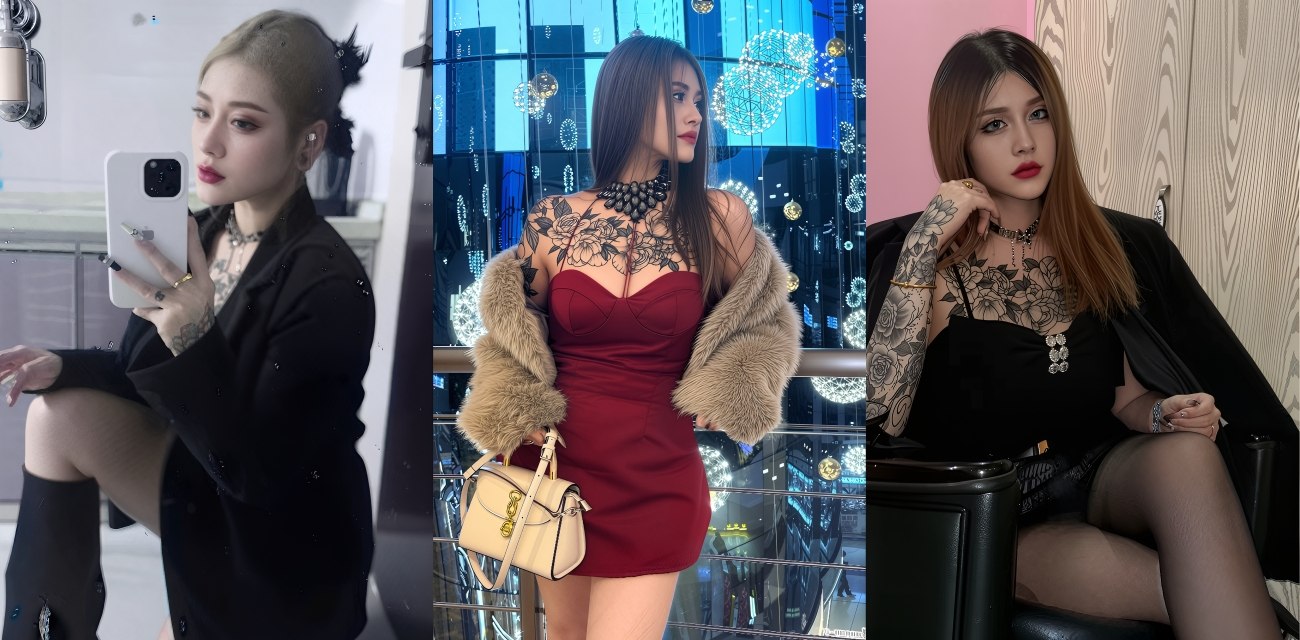 快手纹身精神小妹 迷人大野驴 不雅视频惊爆流出！手臂满臂纹身实锤本人，被操到失控哇哇惨叫