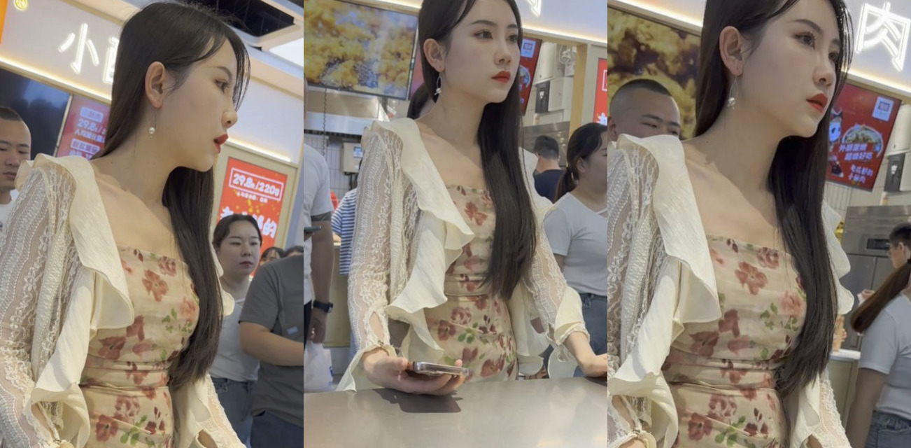 街头抄底偷拍！偷拍大神抄底包臀极品少妇 可爱内内被拍的一清二楚！