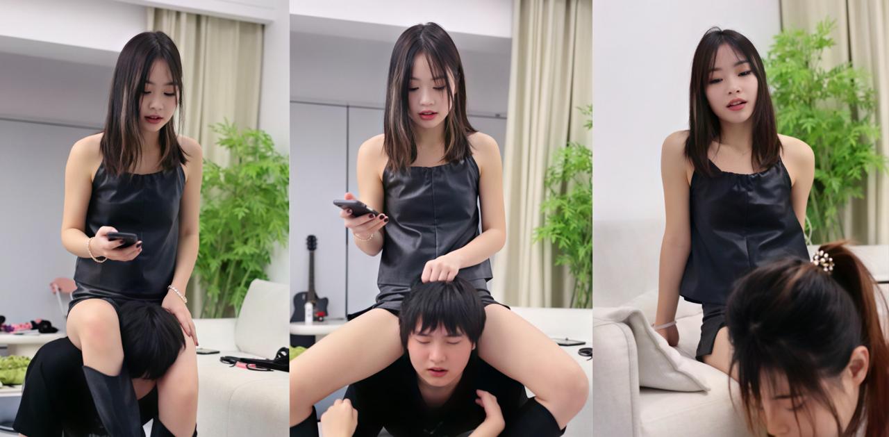 猎奇重口系列 反差女王S狠调教情侣奴 男奴跪舔女友高跟鞋 视觉和听觉双重刺激！