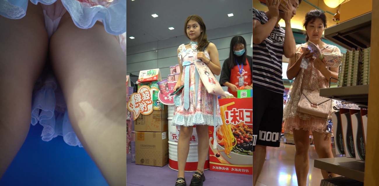 街头抄底偷拍！某漫展上冒死偷拍女cos和游客裙底风光 小姐姐们的内裤也太可爱了！