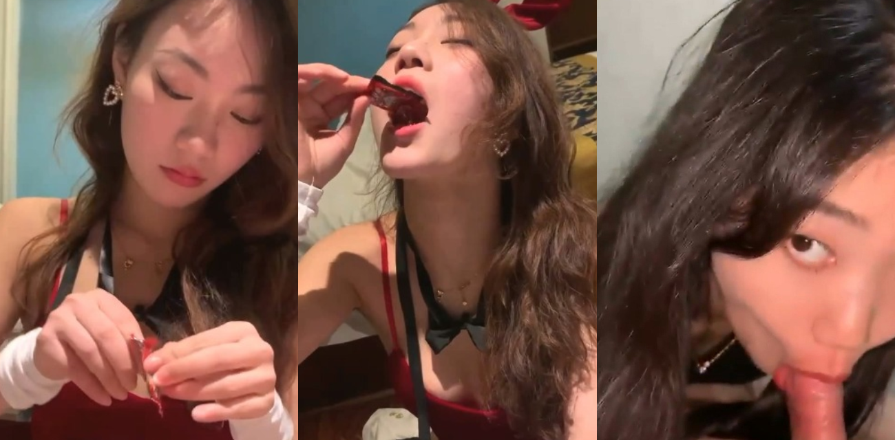 百度云泄密流出！情侣自拍喜欢让女友口爆的包皮小哥 深喉射妹子嘴里 妹子表情难受！