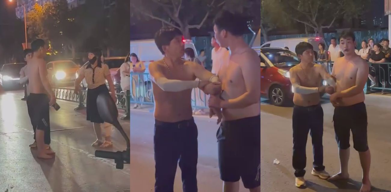 炸裂吃瓜！曹县万基广场 儿子现场捉奸 捉到亲妈出轨 与老妈情人厮打一起 吃瓜群众纷纷报警围观！