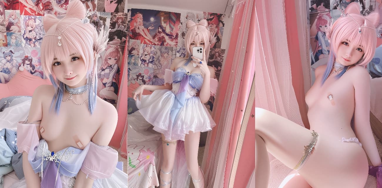 超级可爱反差萝莉 习呆呆 Cosplay原神人鱼心海 大尺度照片视频流出 粉嫩小穴幻龙插肛！