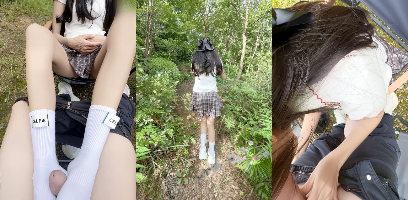 海角乱伦 jk制服美少女恋父情结严重，跟老爸直接户外野战，美脚足交，刺激到发抖，蜜穴无比精致