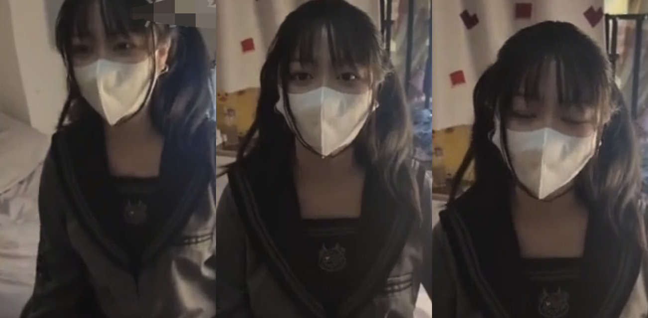 真实兄妹乱伦 暑假表妹来家里做客 看到小骚货穿着jk黑丝 忍不住把表妹强上了！