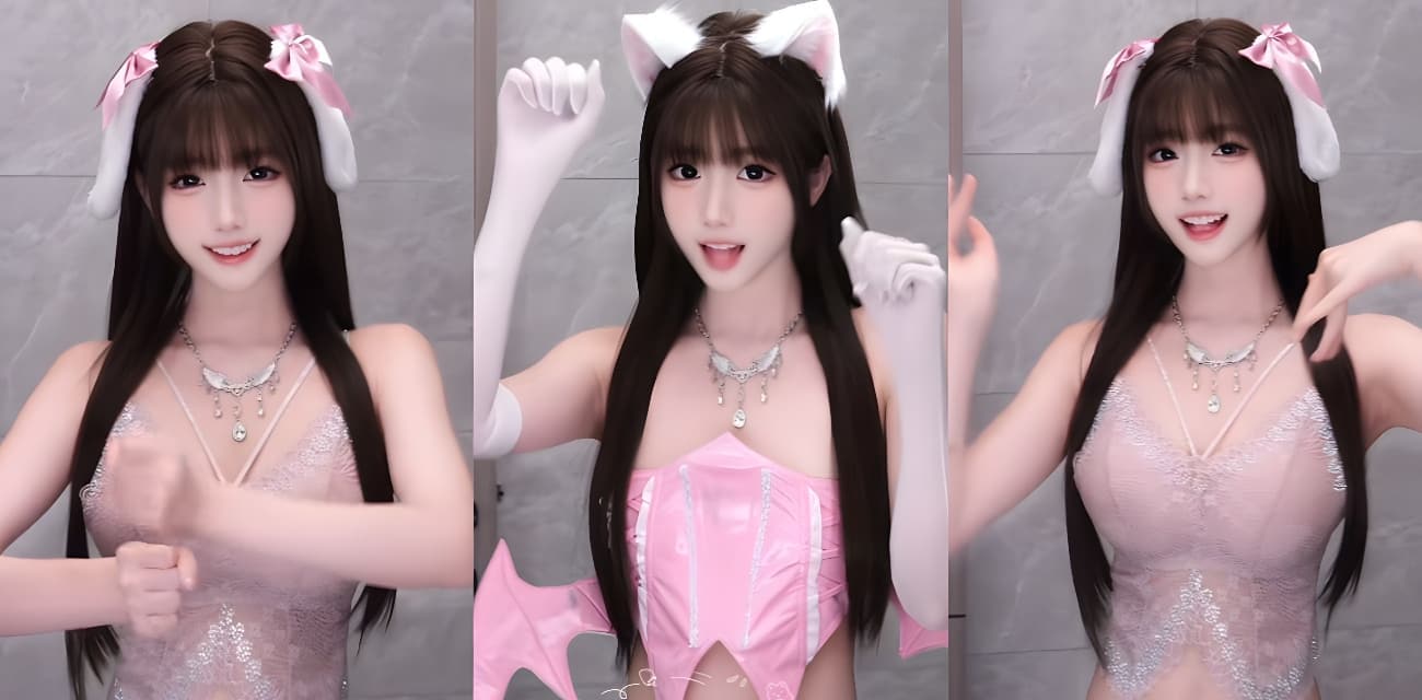 抖音网红 奶瑶妹妹 黑色性感旗袍骚舞 甜妹大波狂晃吸睛无数 这波诱惑直接把人看硬了！