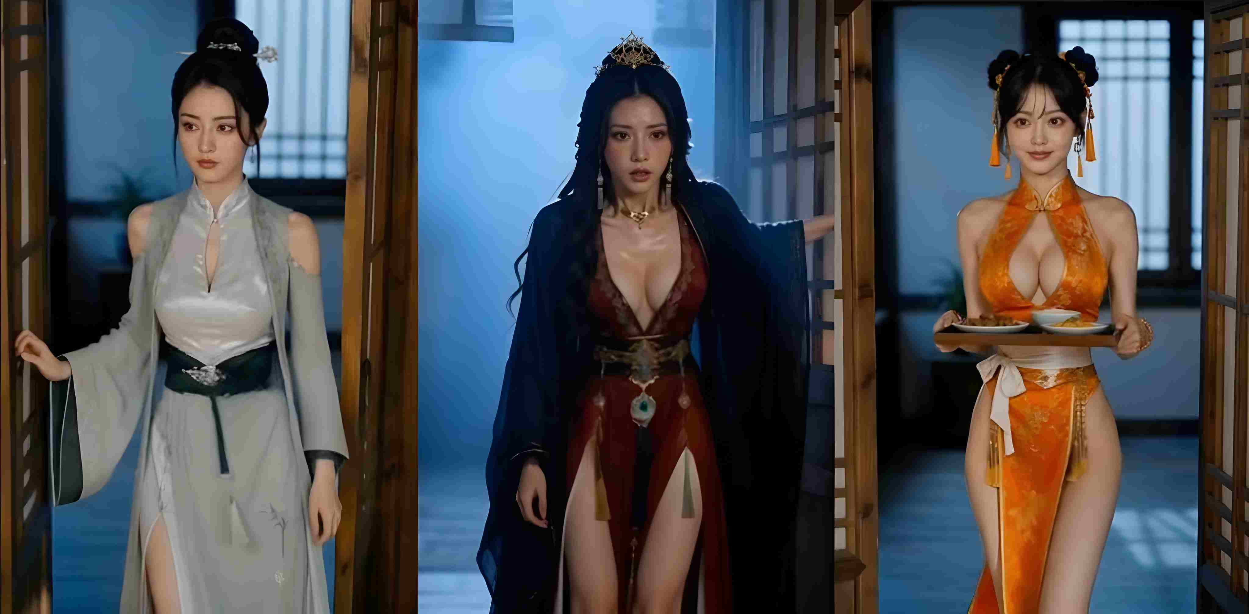 AI成人短剧 废材杂役4至6集 靠双修秘法功力暴涨逆天改命 宗门女神一个个腿软求饶
