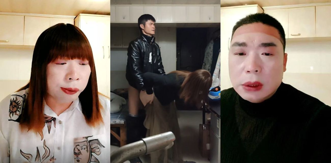 伪娘阿红色诱猛男第二期 60岁百变大叔红姐 三年约炮千位直男 直男们来都来了 含着泪也要把炮打完！