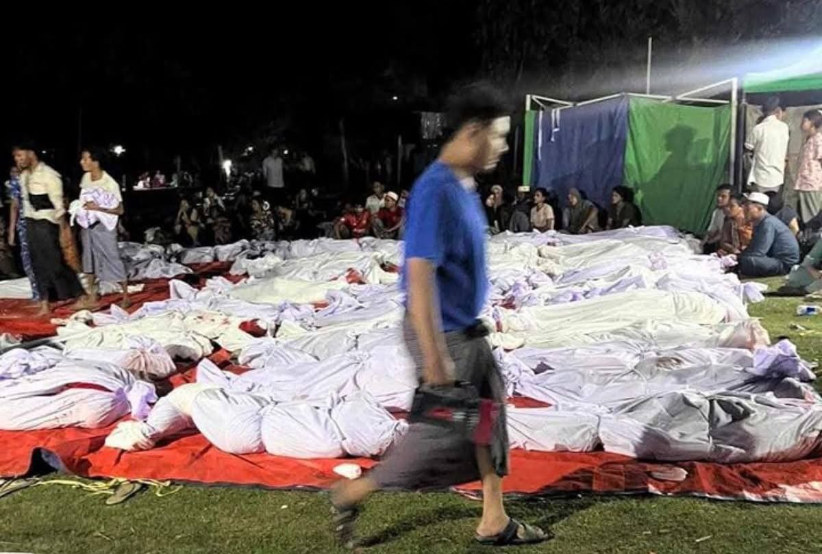 缅甸新闻：缅甸全国50多座清真寺因地震倒塌,近300人死亡。