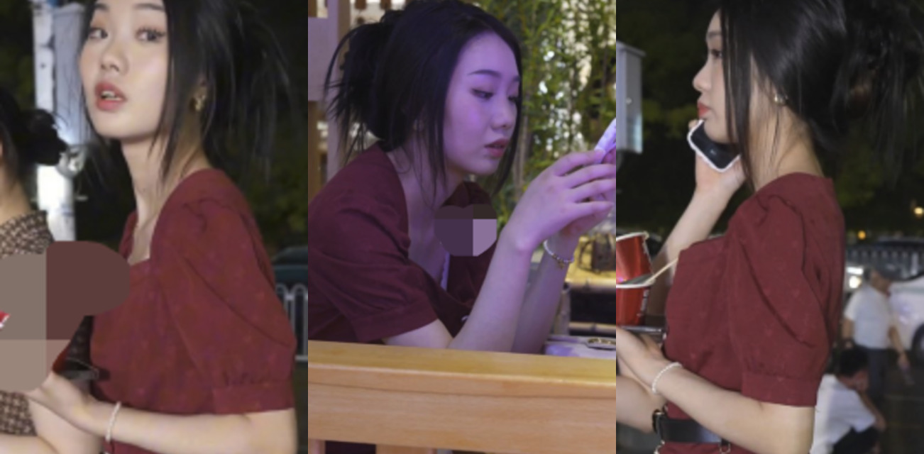 街头抄底偷拍！偷拍大神街头抄底高颜值红裙美女 白色内裤若隐若现 让人心痒痒！