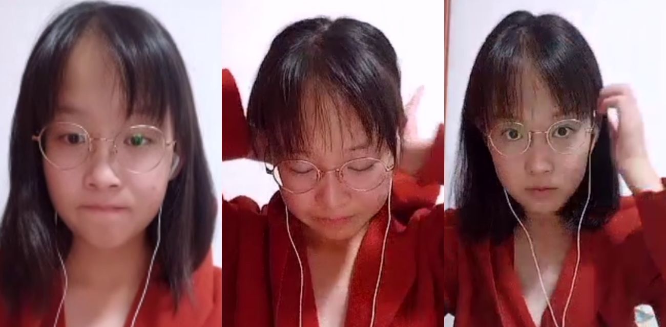 社会大哥调教高中生学妹，让对方写作业的时候进行裸聊，录制的视频也被曝光
