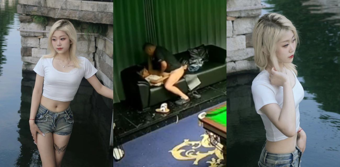 壹号台球厅助教事件火爆全网，18岁嫩妹为了500块钱当着监控与40岁的大哥现场做爱，视频完整版被曝光，这也太炸裂了