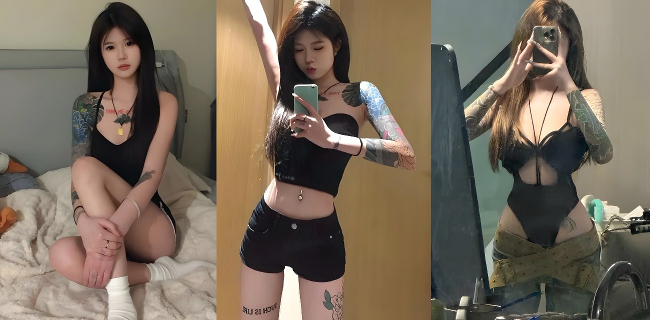 学生精神小妹黑丝纹身又主动骑炮友狂摇 羡慕精神小伙第N天