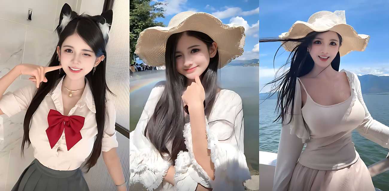 抖音400万粉颜值网红 狗头萝莉（狗狗大罗莉）早期擦边漏点视频合集曝光！真的是我的女神天塌了！