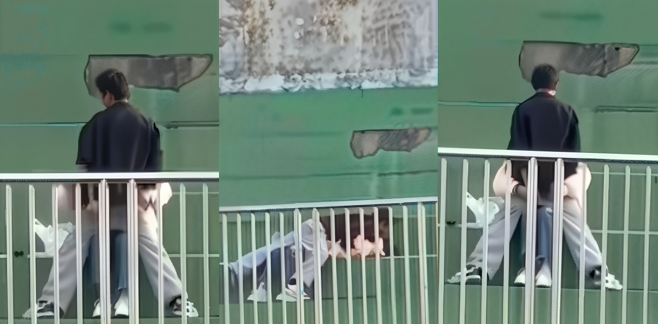 河南信阳职业技术学院又现惊天大瓜 学生情侣旁若无人的在操场看台激情缠绵！