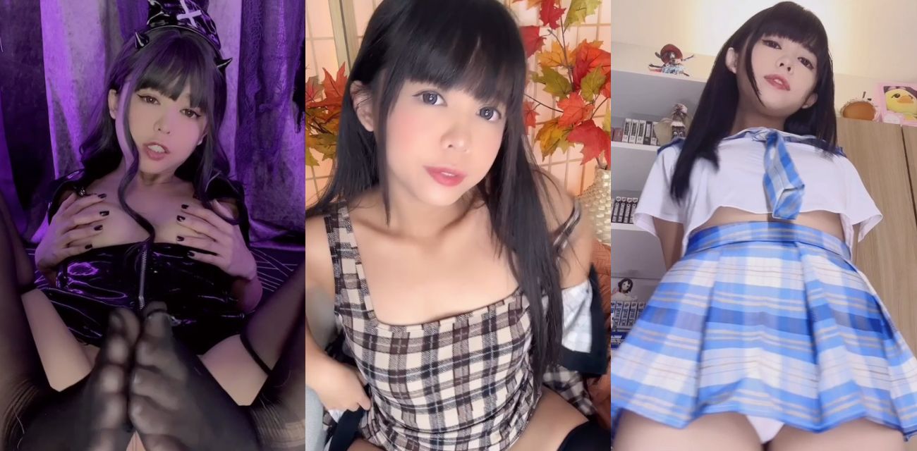 超可爱美少女 绯红小猫 kittyxkum 最新作品 穿着紫色仙女裙 在户外大胆露出 道具猛操自己菊花 各种姿势蹂躏嫩穴！