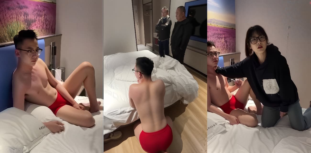 山东潍坊普斯轻奢酒店抓小三 完整版视频流出 女朋友带亲戚朋友去酒店抓小三，把男生脸都打肿了！小伙骨瘦嶙峋的看着也是可怜