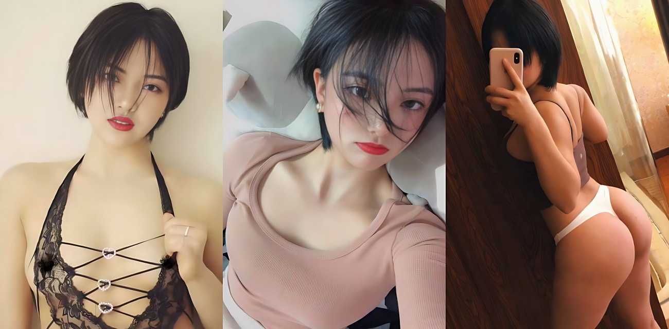 上海健身圈大瓜！极品短发御姐咸蛋小姐被两名健身教练联合指导，床上激战300回合蜜桃臀后入起来爽飞！