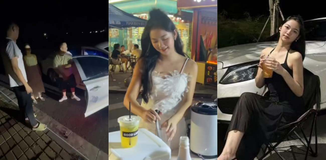 抓奸现场！广东清远抖音 糖糖烧烤地摊造 被现场抓奸 裤子都脱完了铁证如山！