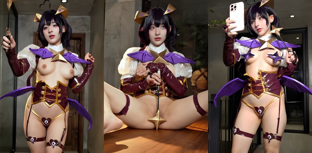 yuumeilyn虞姬cos中华熊猫娘变身魔法少女 仙女姐姐短片拍摄花絮流出！