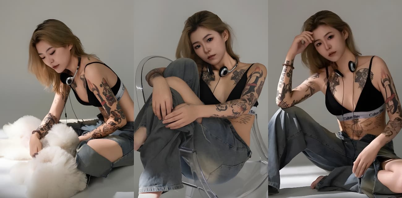 调教满背精神小妹视频流出！表面高冷纹身妹 调教后主动女上位狂扭 求后入内射！