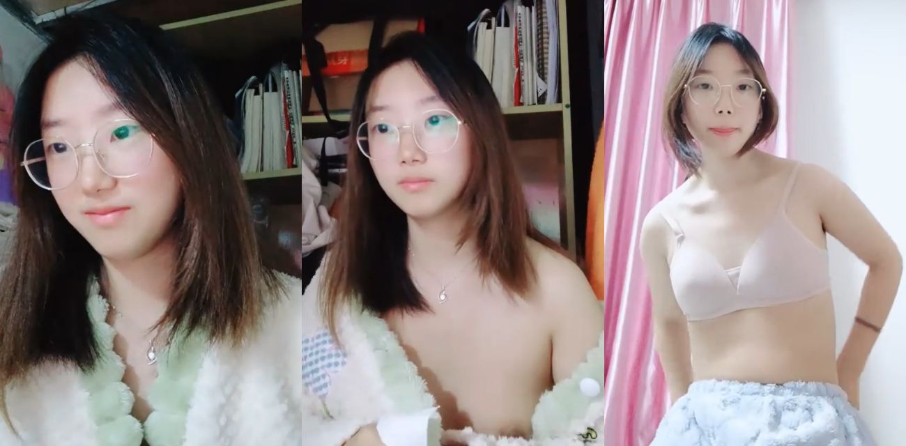 清纯眼镜小姐姐 安安宝贝 在宿舍做黄播，外表乖乖女私下很淫荡，三点全露上下都粉嫩很棒