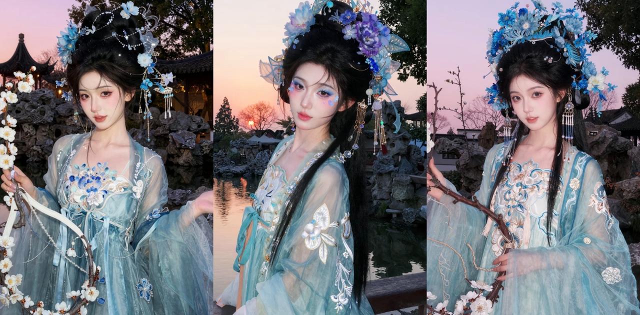 每日大赛 汉服女神大赛 极品汉服妹子穿薄纱跪趴翘臀 被大鸡巴操到汉服乱飞｜瓜友热评中